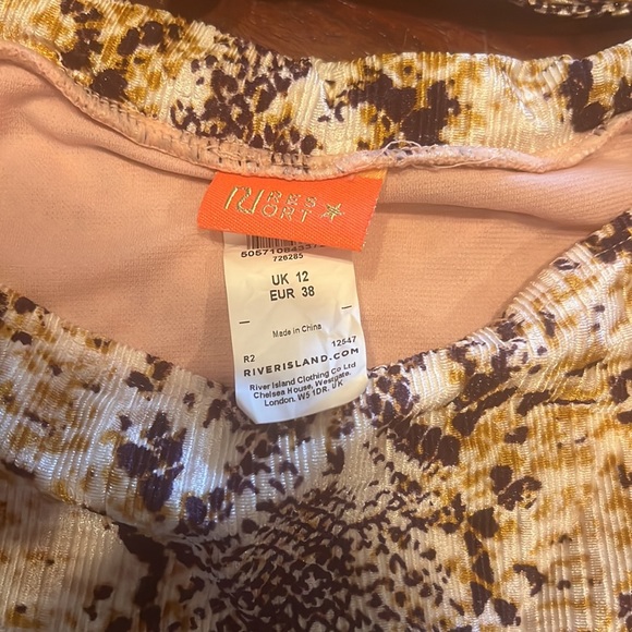 River Island knit front swimsuit size UK 12 - Picture 3 of 3